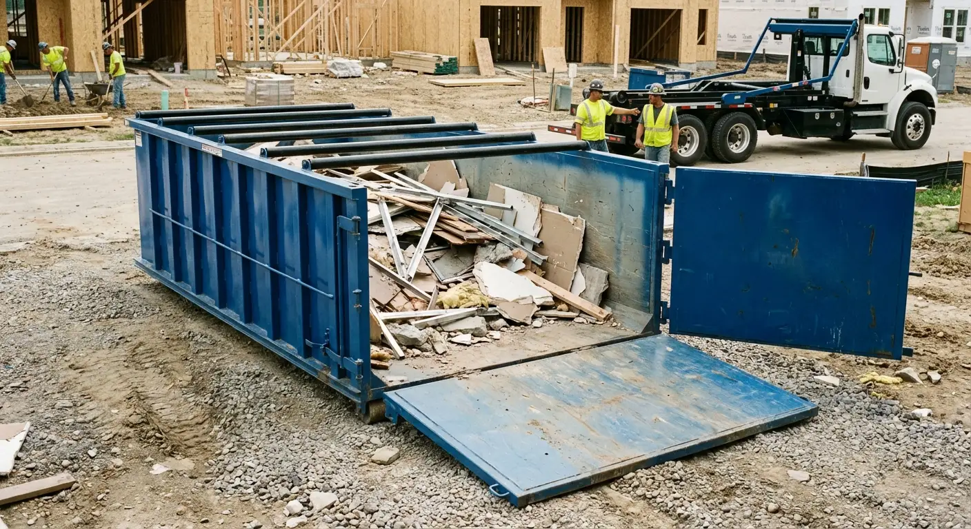 Dumpster with walk-in loading door in Pensacola, FL