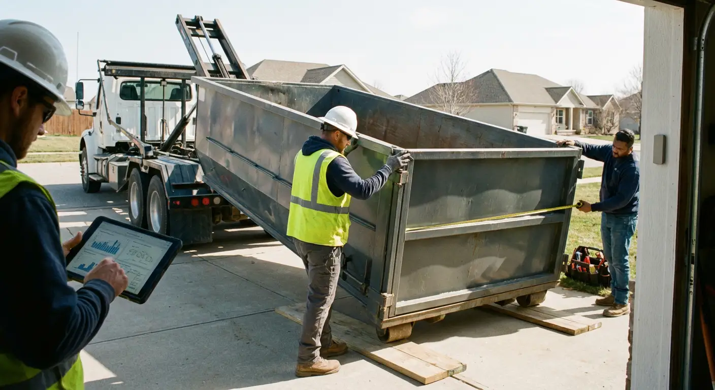 Roll-off dumpster dimensions and capacity guide in Pensacola, FL