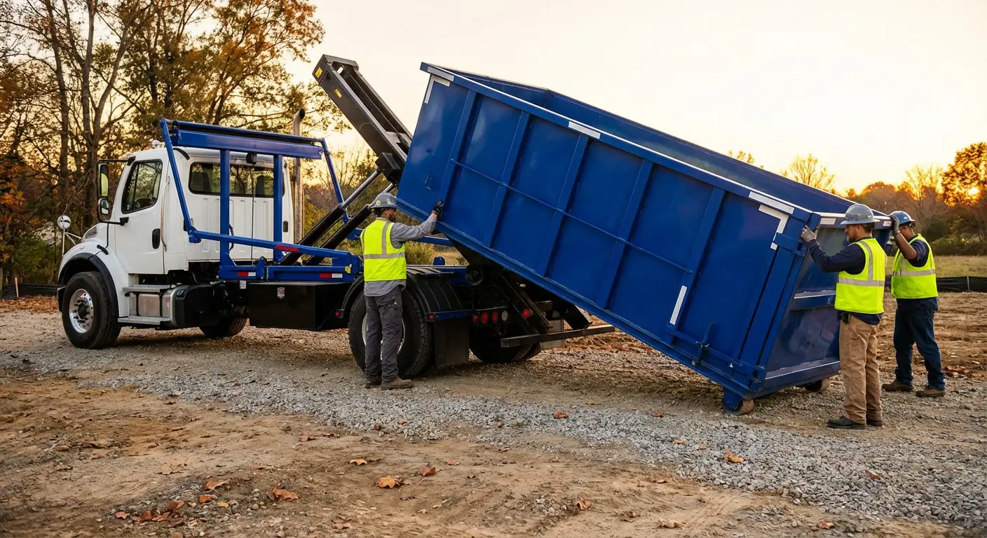 Construction dumpster delivery in Pensacola, FL