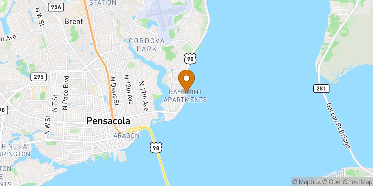  neighborhood map in Pensacola, FL