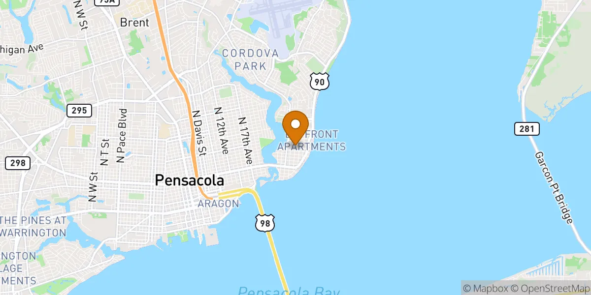  neighborhood map in Pensacola, FL
