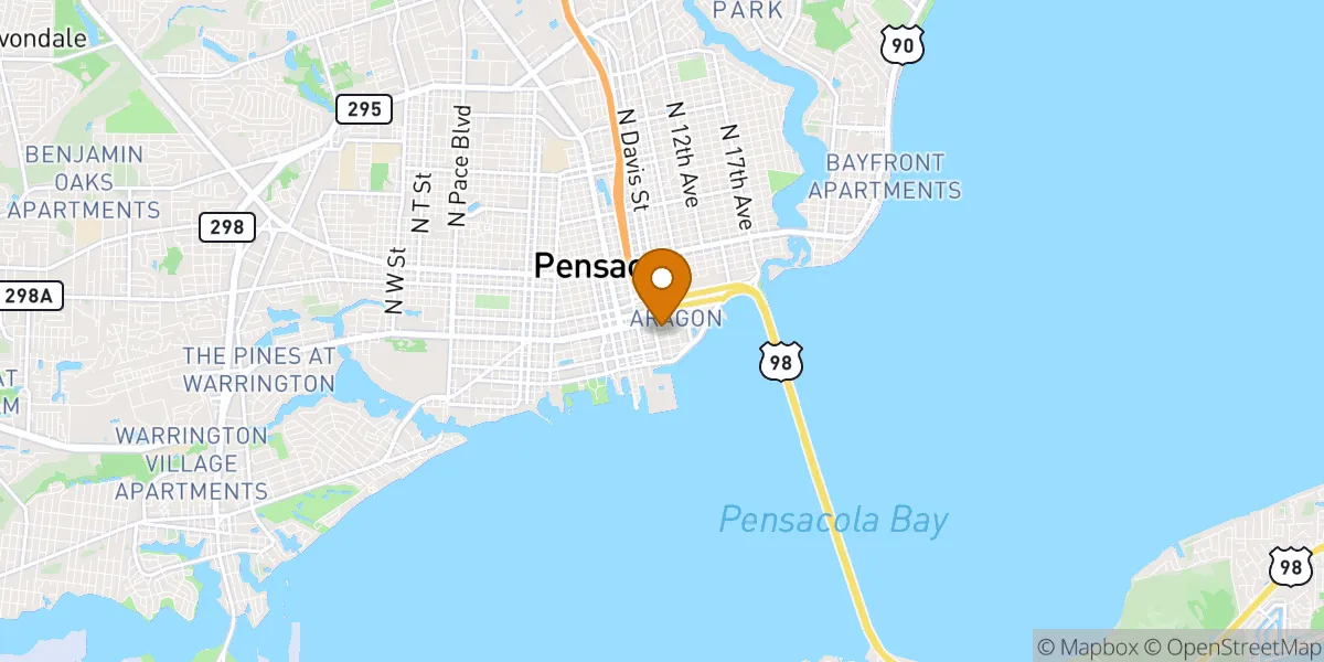  neighborhood map in Pensacola, FL