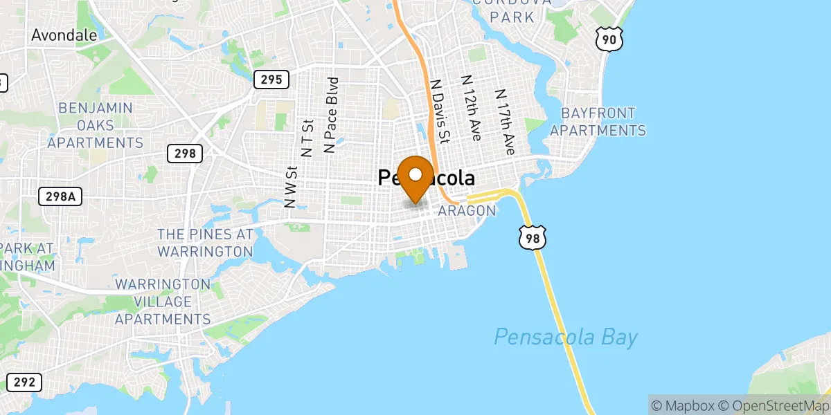 neighborhood map in Pensacola, FL